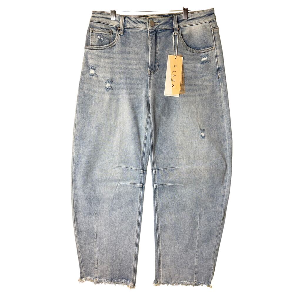 NWT Risen Women's Barrel Blue Jeans - Size 11/30